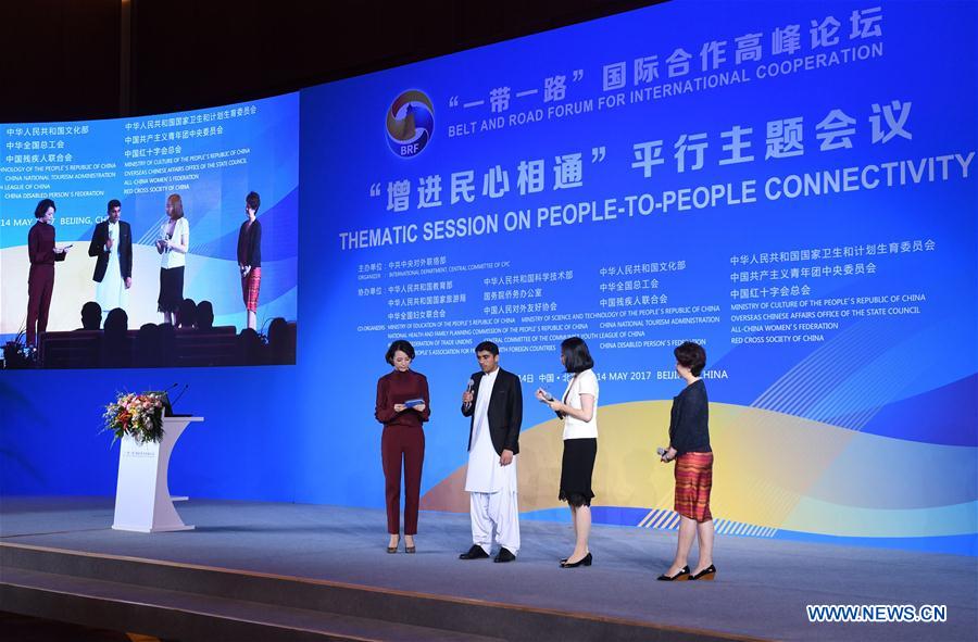 (BRF)CHINA-BELT AND ROAD FORUM-THEMATIC SESSION-PEOPLE-TO-PEOPLE CONNECTIVITY (CN)