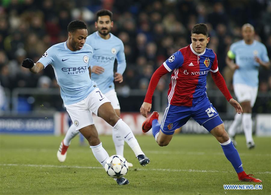 (SP)SWITZERLAND-BASEL-SOCCER-CHAMPIONS LEAGUE-BASEL VS MANCHESTER CITY