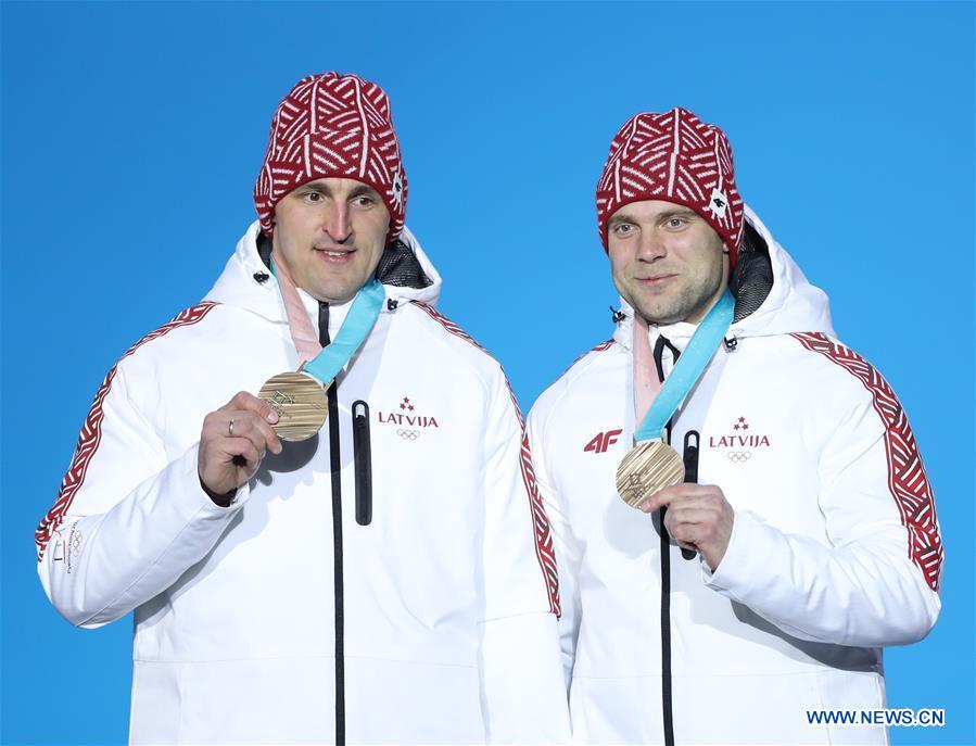 (SP)OLY-SOUTH KOREA-PYEONGCHANG-BOBSLEIGH-2-MAN-MEDAL CEREMONY