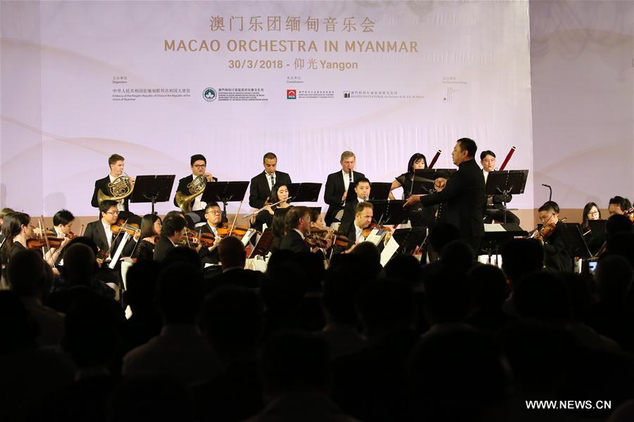 MYANMAR-YANGON-CHINA-ORCHESTRA