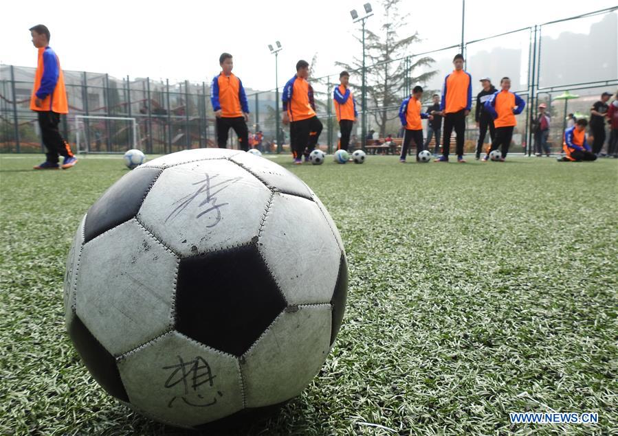 #CHINA-JIANGSU-AUTISTIC CHILDREN-FOOTBALL (CN)