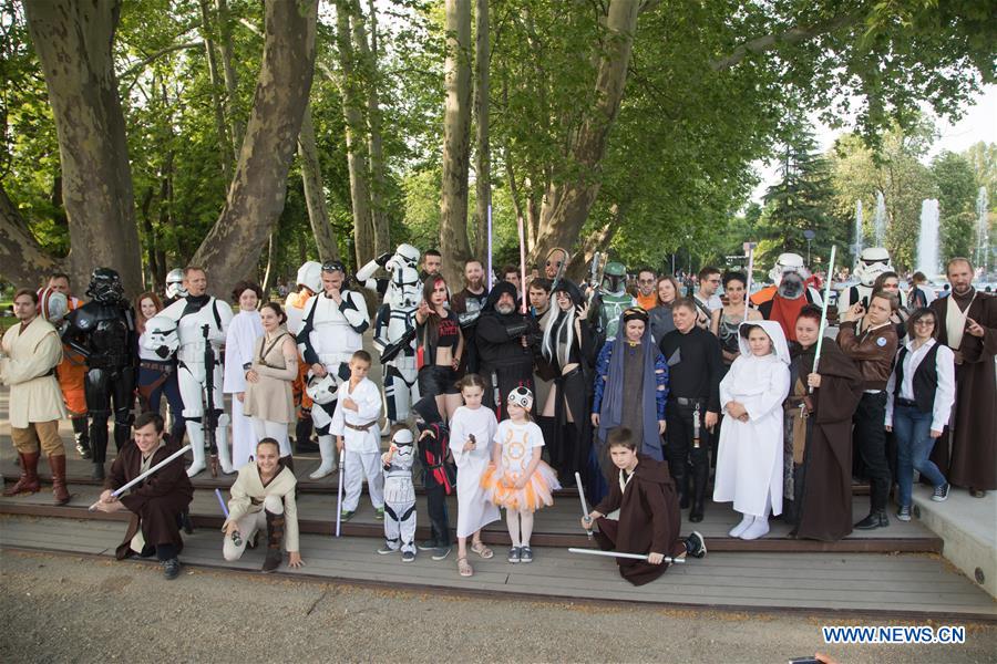 HUNGARY-BUDAPEST-STAR WARS DAY-CELEBRATION