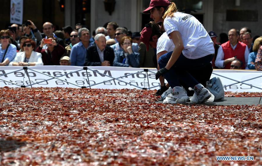 SPAIN-LEON-BIGGEST CECINA-GUINNESS-RECORD