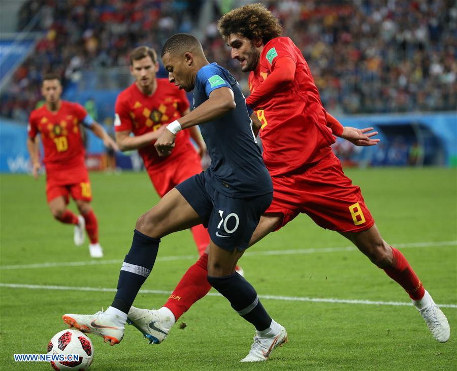 (SP)RUSSIA-SAINT PETERSBURG-2018 WORLD CUP-SEMIFINAL-FRANCE VS BELGIUM