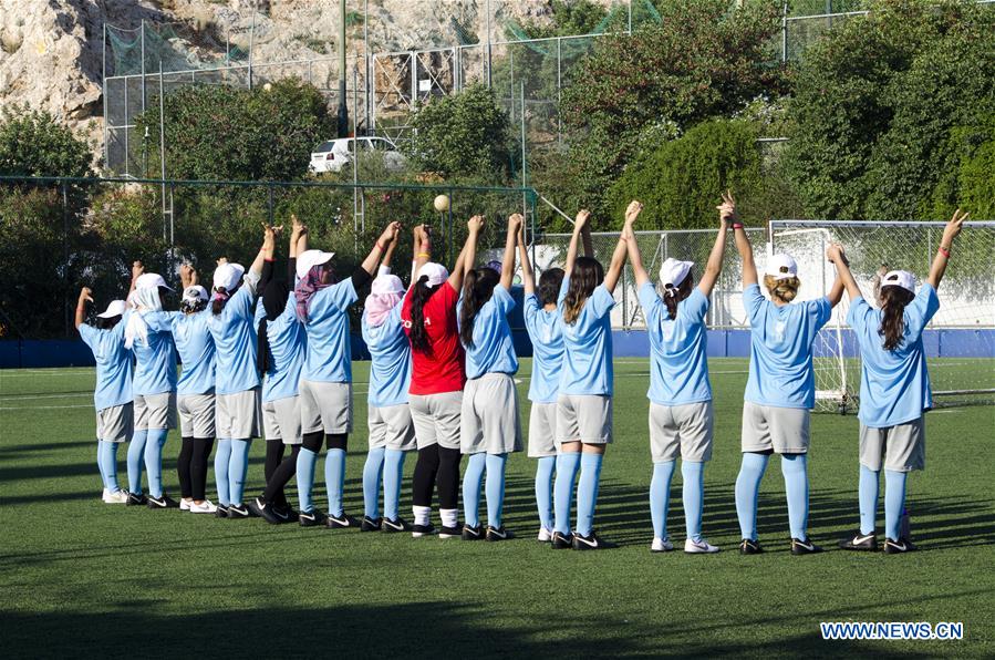 GREECE-ATHENS-SUMMER FOOTBALL CAMP-REFUGEE