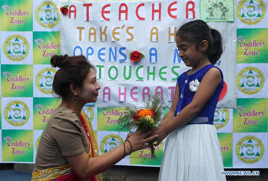 NEPAL-KATHMANDU-TEACHERS' DAY-CELEBRATION