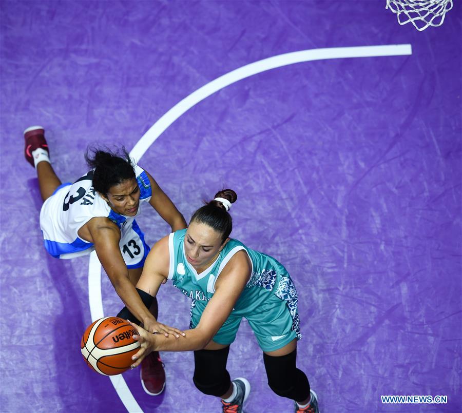 (SP)INDONESIA-JAKARTA-ASIAN GAMES-WOMEN'S BASKETBALL-INDIA VS KAZAKHSTAN