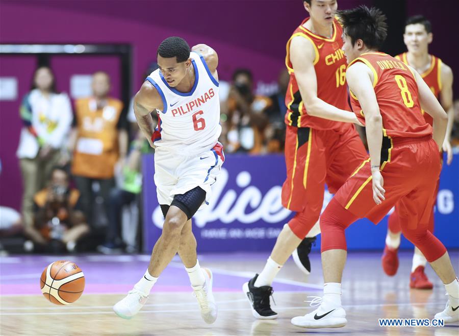 (SP)INDONESIA-JAKARTA-ASIAN GAMES-MEN'S BASKETBALL-CHINA-PHILIPPINES