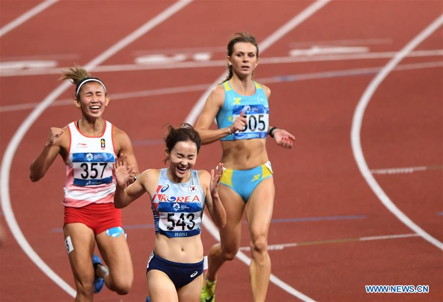 (SP)INDONESIA-JAKARTA-ASIAN GAMES-ATHLETICS-WOMEN'S 100M HURDLES