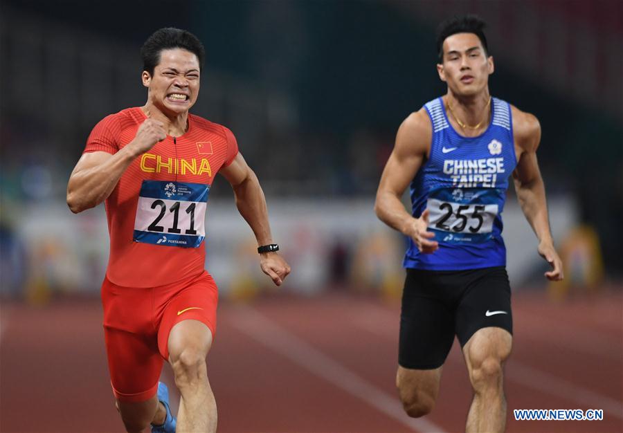 (SP)INDONESIA-JAKARTA-ASIAN GAMES-ATHLETICS-MEN'S 100M