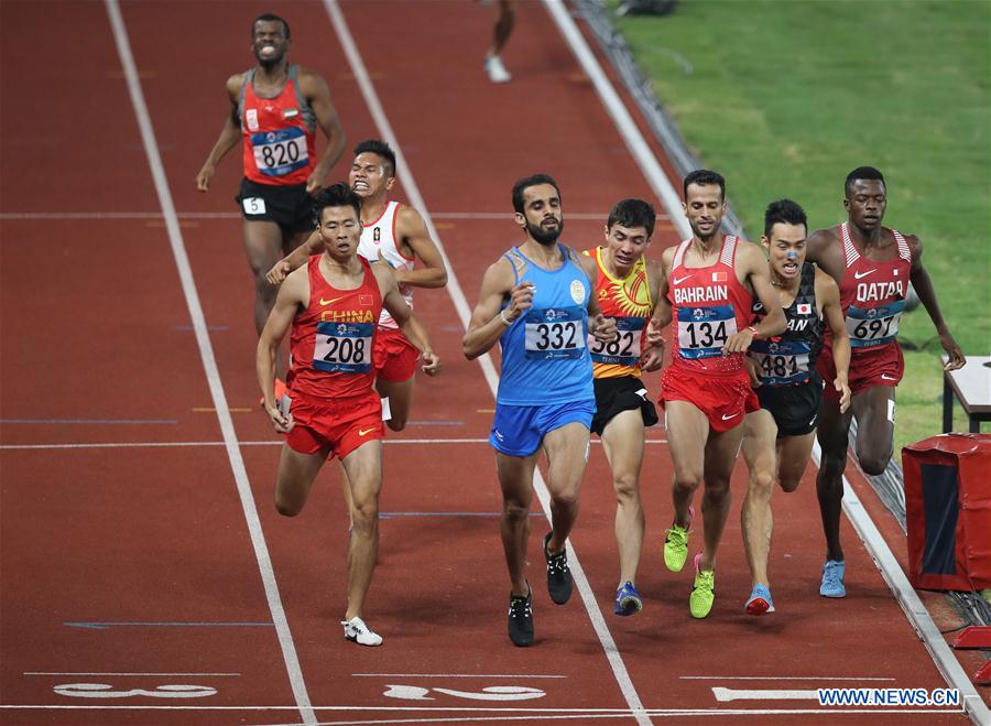 (SP)INDONESIA-JAKARTA-ASIAN GAMES-ATHLETICS-MEN'S 1500M QUALIFICATION