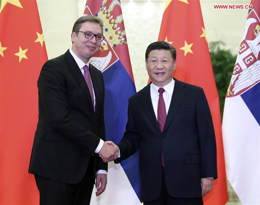 CHINA-BEIJING-XI JINPING-SERBIA-PRESIDENT-MEETING (CN)