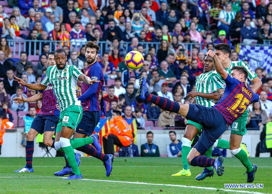 (SP)SPAIN-BARCELONA-SOCCER-SPANISH LEAGUE-FC BARCELONA VS REAL BETIS