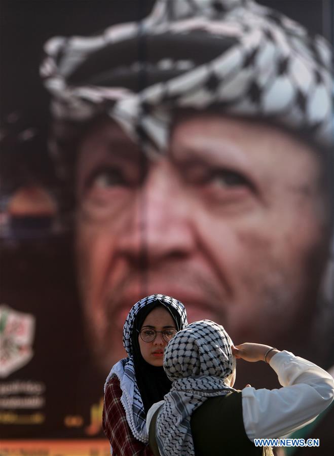 MIDEAST-GAZA-RALLY-ARAFAT