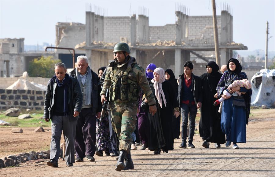 SYRIA-IDLIB-SYRIAN FAMILIES-RETURN