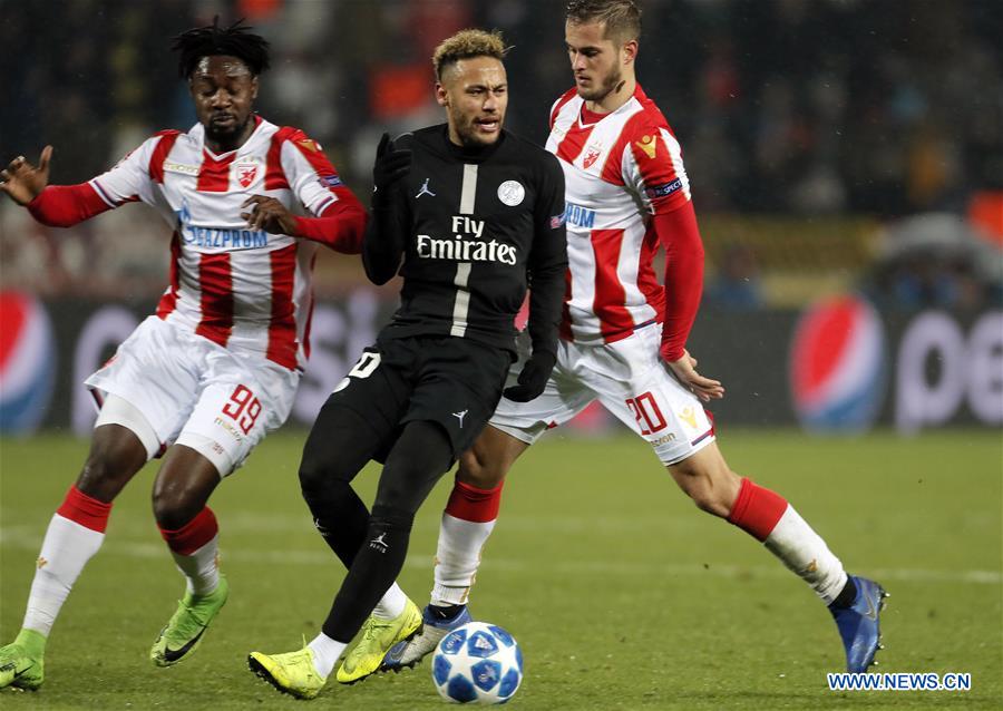 (SP)SERBIA-BELGRADE-FOOTBALL-UEFA CHAMPIONS LEAGUE-CRVENA ZVEZDA VS PSG