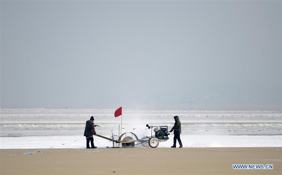 CHINA-HEILONGJIANG-HARBIN-ICE COLLECTING (CN)