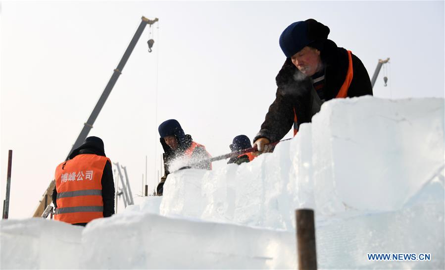 CHINA-HARBIN-SNOW WORLD THEME PARK-CONSTRUCTION(CN)