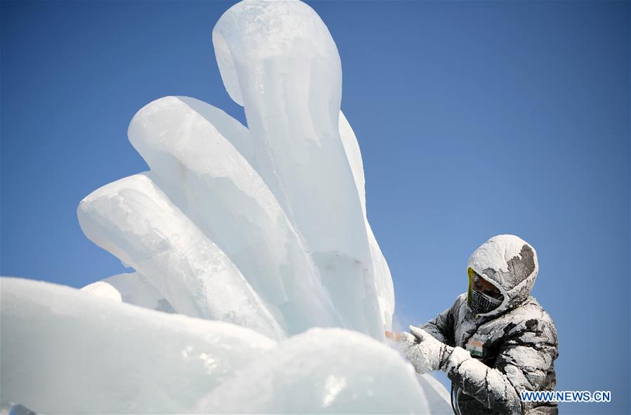 CHINA-HARBIN-ICE SCULPTURE-COMPETITION (CN)