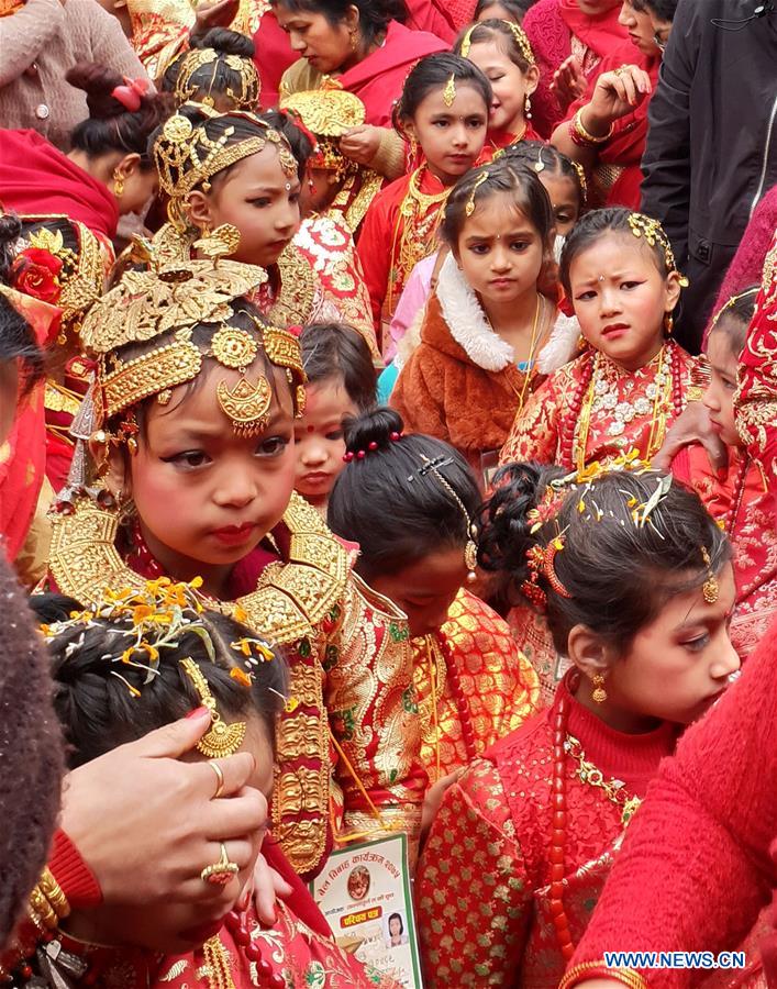 NEPAL-KATHMANDU-CULTURE-BEL BIBAHA CEREMONY