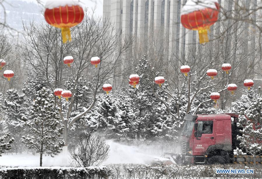 CHINA-NINGXIA-GUYUAN-SNOWFALL (CN)