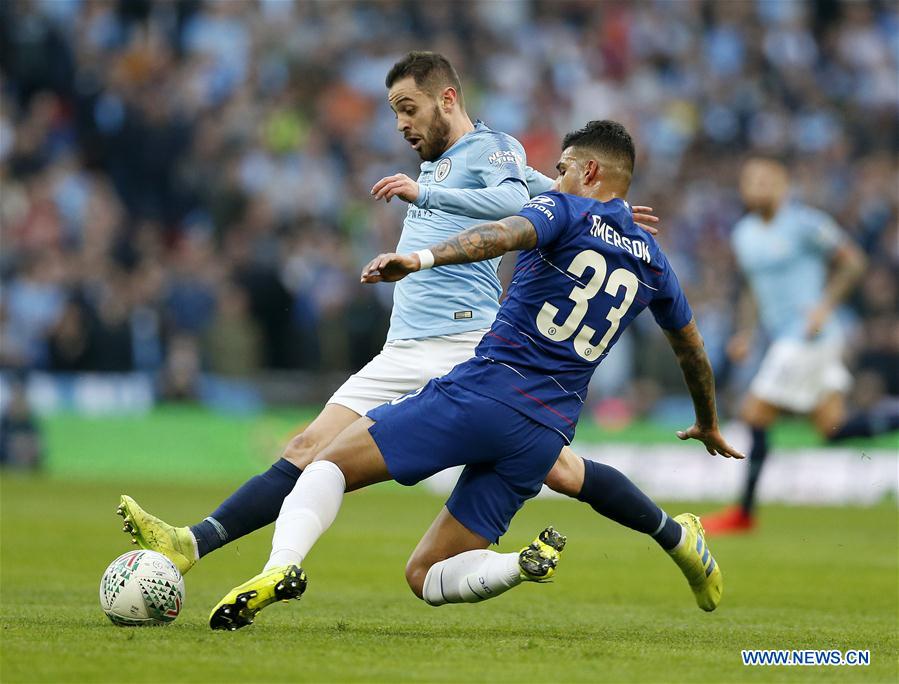 (SP)BRITAIN-LONDON-FOOTBALL-CARABAO CUP FINAL-CHELSEA VS MAN CITY