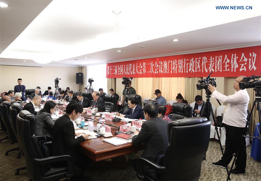 (TWO SESSIONS)CHINA-BEIJING-NPC-MACAO DELEGATION-PLENARY MEETING (CN)