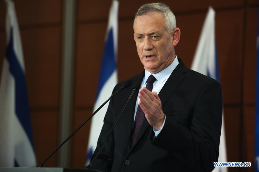 ISRAEL-TEL AVIV-ELECTIONS-CAMPAIGN-BENNY GANTZ