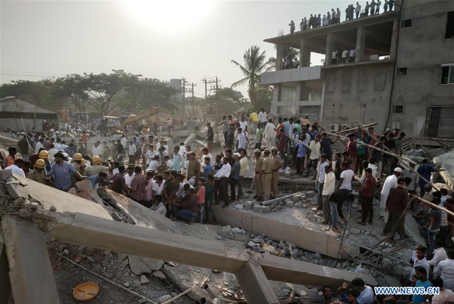 INDIA-DHARWAD-BUILDING-COLLAPSE