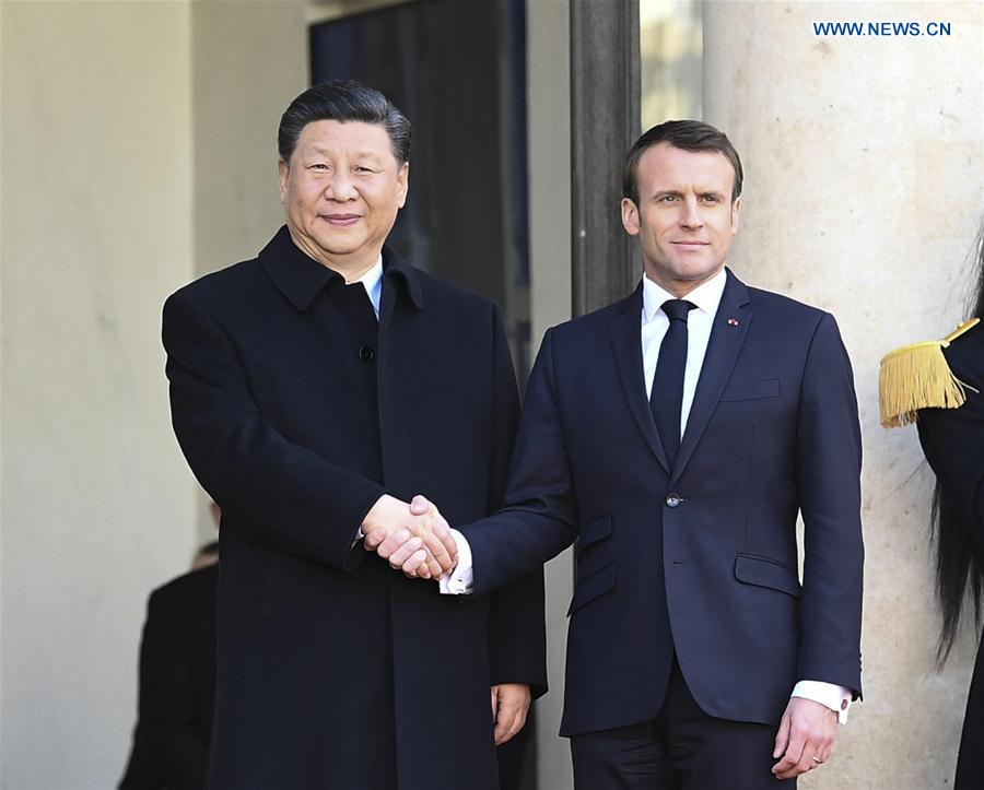 FRANCE-PARIS-CHINA-XI JINPING-MACRON-TALKS