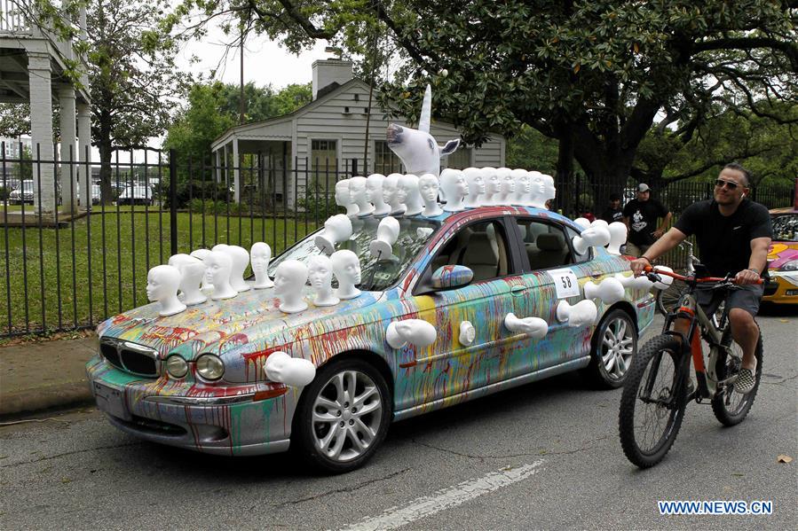 U.S.-HOUSTON-CAR-PARADE