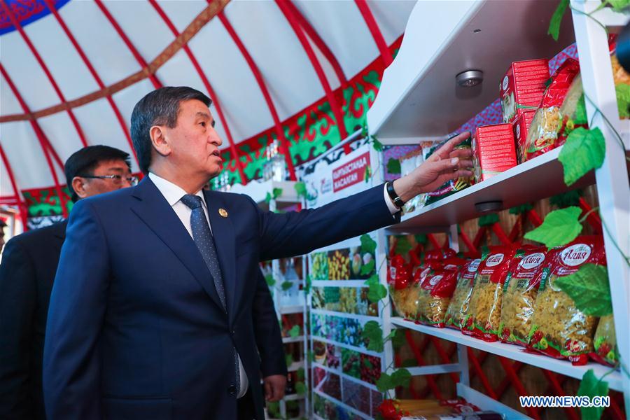 (EXPO 2019)CHINA-BEIJING-HORTICULTURAL EXPO-KYRGYZSTAN GARDEN-JEENBEKOV-VISIT (CN)