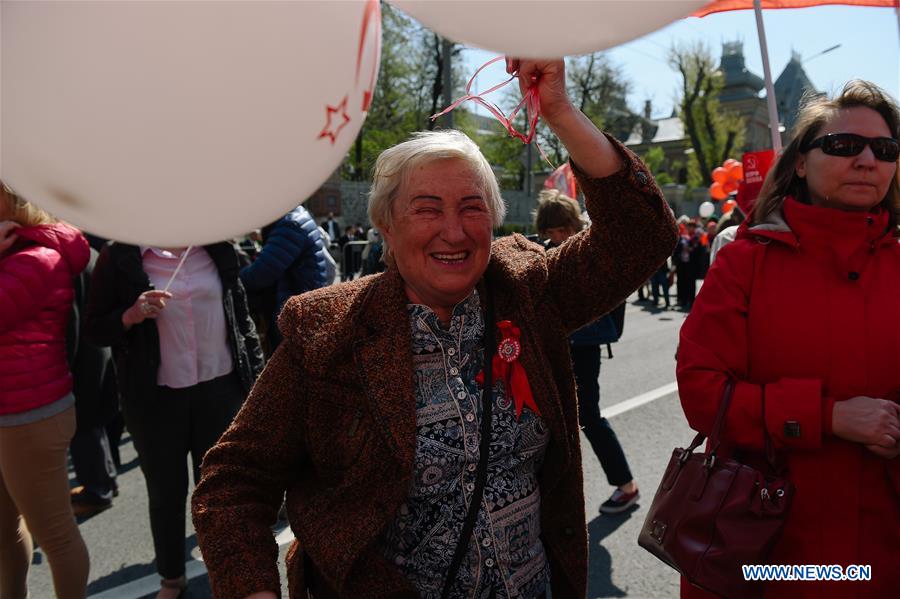 RUSSIA-MOSCOW-LABOR DAY-MARCH