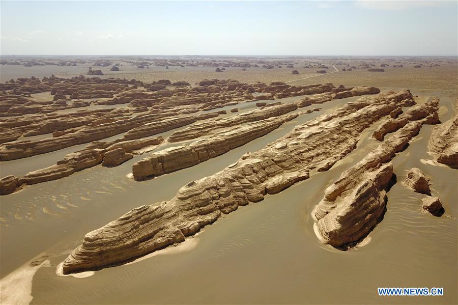 CHINA-GANSU-DUNHUANG-YARDANG GEOPARK