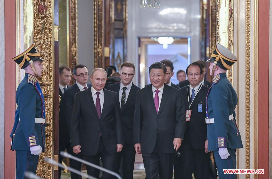 RUSSIA-MOSCOW-CHINA-XI JINPING-VLADIMIR PUTIN-TALKS