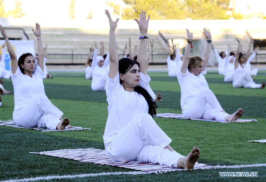 SYRIA-DAMASCUS-INTERNATIONAL YOGA DAY