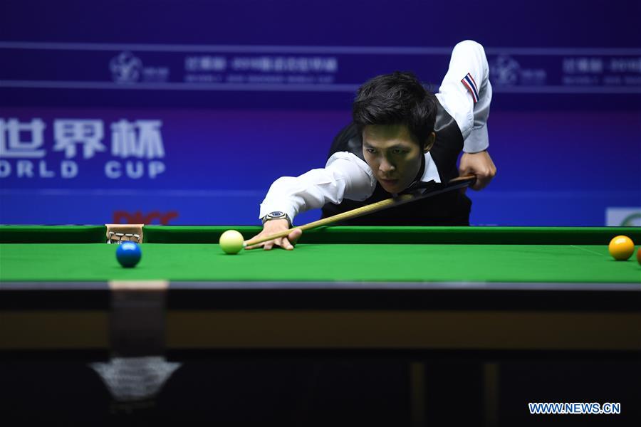 (SP)CHINA-JIANGSU-WUXI-SNOOKER WORLD CUP (CN)