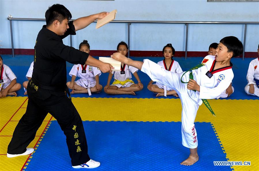 CHINA-HEBEI-SUMMER VACATION-TAEKWONDO (CN)