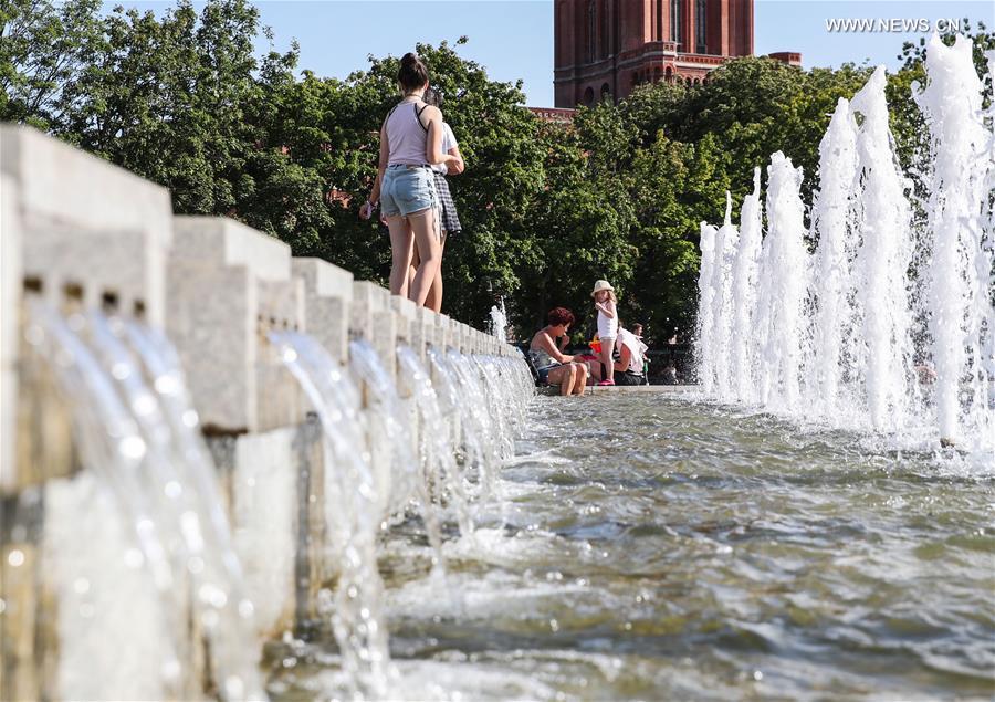 GERMANY-BERLIN-HEATWAVE