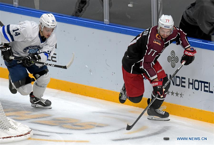 (SP)LATVIA-RIGA-ICE HOCKEY-RAILWAY CUP-MINSK DINAMO VS AVTOMOBILIST