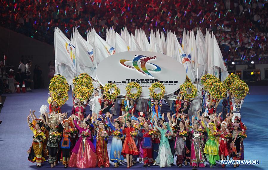 (SP)CHINA-ZHENGZHOU-NATIONAL TRADITIONAL GAMES OF ETHNIC MINORITIES-OPENING CEREMONY (CN)