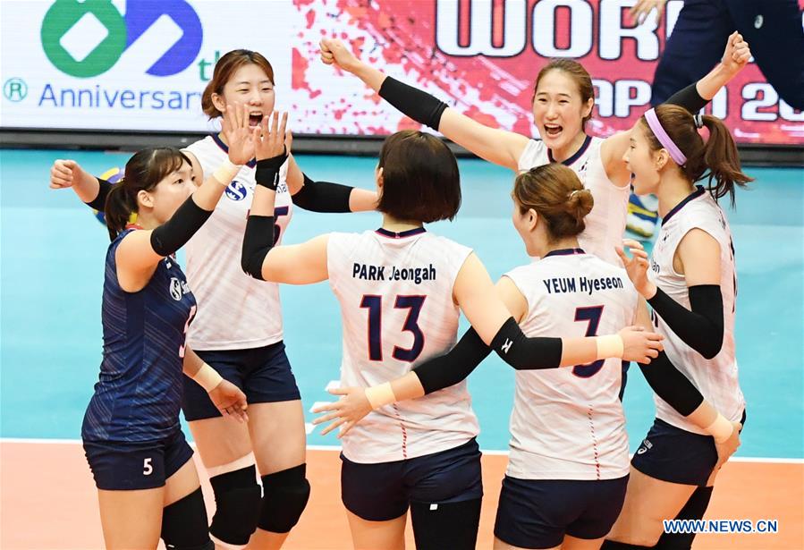 (SP)JAPAN-YOKOHAMA-VOLLEYBALL-WOMEN'S WORLD CUP-RUS VS KOR