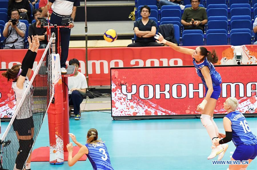 (SP)JAPAN-YOKOHAMA-VOLLEYBALL-WOMEN'S WORLD CUP-RUS VS KOR