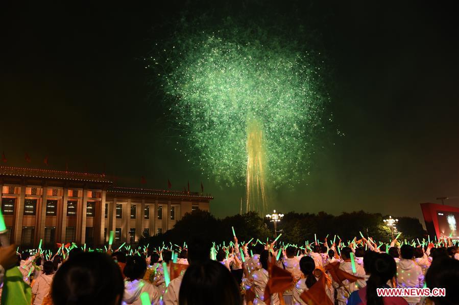 (PRC70Years)CHINA-BEIJING-NATIONAL DAY-CELEBRATIONS-EVENING GALA (CN)