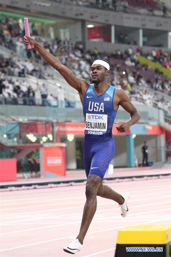 (SP)QATAR-DOHA-ATHLETICS-IAAF WORLD CHAMPIONSHIPS-MEN'S 4X400M RELAY