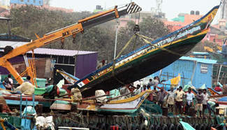 In pics: evacuation scene in S India after Cyclone Vardah