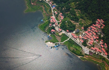 In pics: lake scenery in Guiyang, SW China