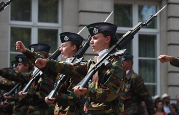 Belgian National Day celebrated in Brussels, Belgium