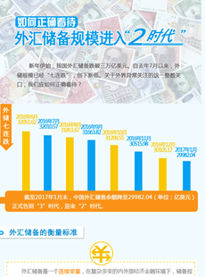 正確看待外匯儲備進(jìn)入“2”時代